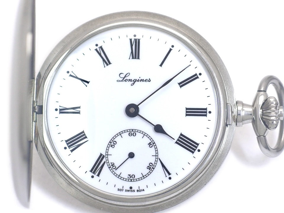 【美品】ロンジン ヘリテージコレクション 懐中時計 L7.012.4.21.1 ハンターケース 手巻 2007年頃 USED Longines