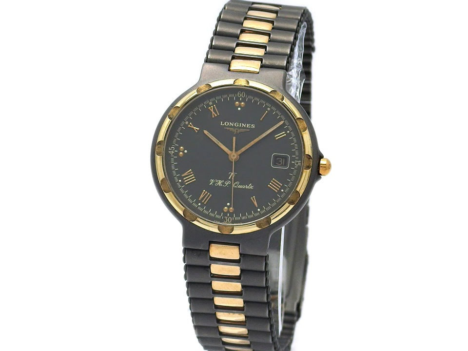 ロンジン コンクエストVHP チタニウム 4990.9.657 クオーツ 1989年頃 USED Longines