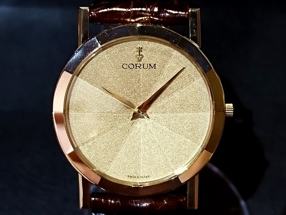 コルム オリンポス 18K Ref.50.127.56 12面カットガラス クオーツ 1994年頃 USED