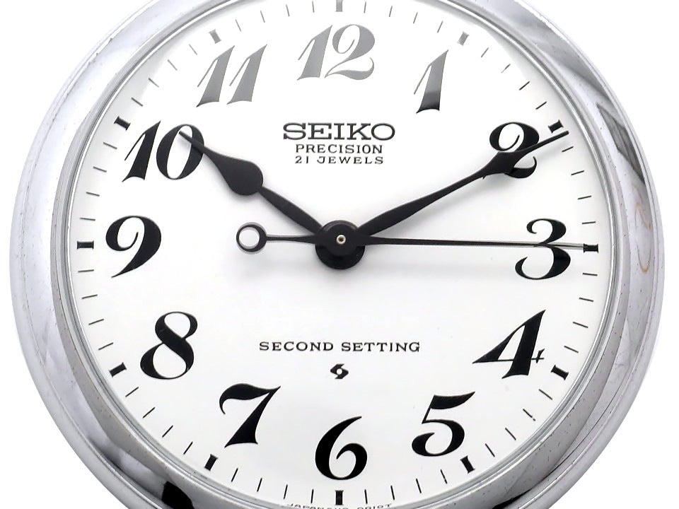 セイコー プレシジョン 懐中時計 6110-0010 21石手巻 OH済 昭和51年製 Seiko