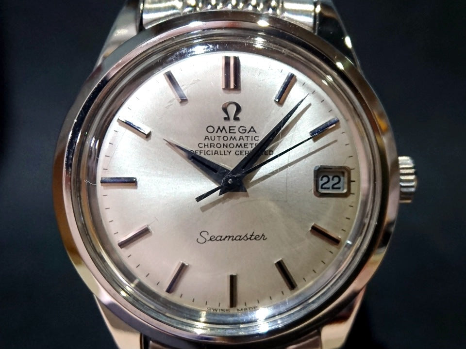 オメガ シーマスター クロノメーター 168.024 純正ブレス Cal.564 自動巻 OH済 1968年製