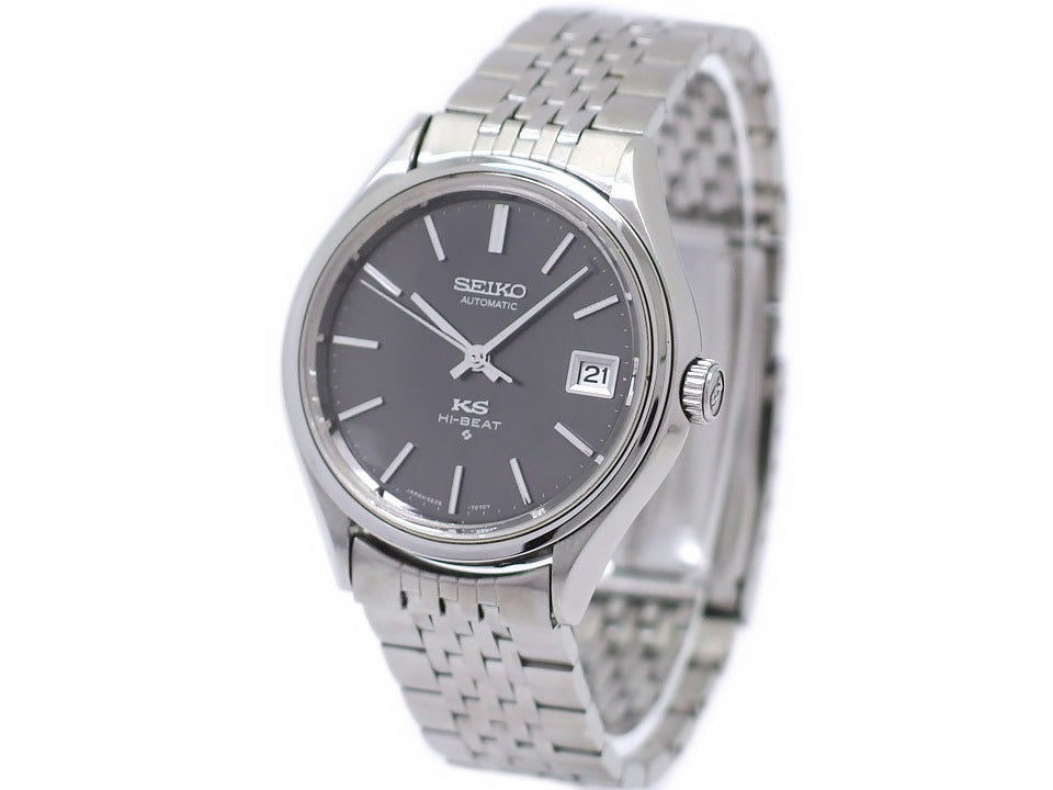 キングセイコー 5625-7120 ワンピースケース グレー文字盤 自動巻 OH済 昭和47年製 Seiko