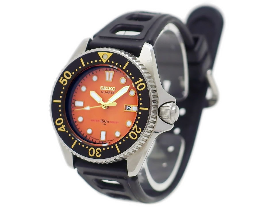 セイコー ダイバー 150m レディース オレンジ文字盤 2625-0010 クオーツ 1983年製 USED Seiko