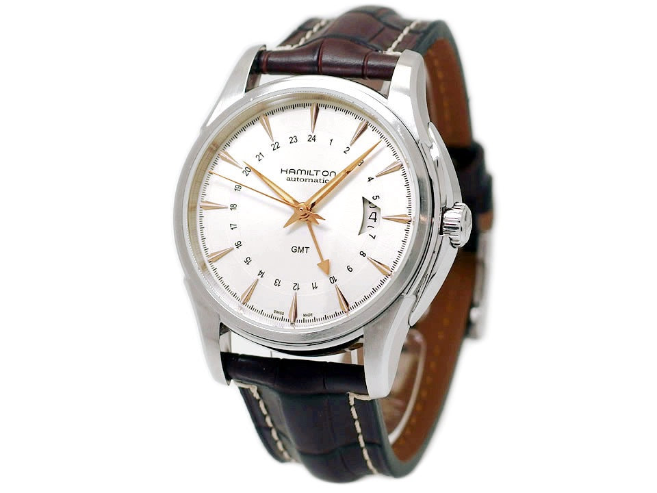 ハミルトン ジャズマスター トラベラーGMT H325850 ピンクゴールド針 自動巻 OH済 2010年頃発売 USED Hamilton