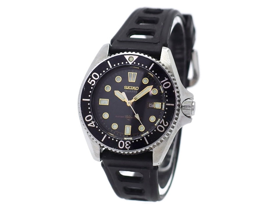 セイコー ダイバー 150m レディース 2625-0010 黒文字盤 クオーツ 1981年製 USED Seiko