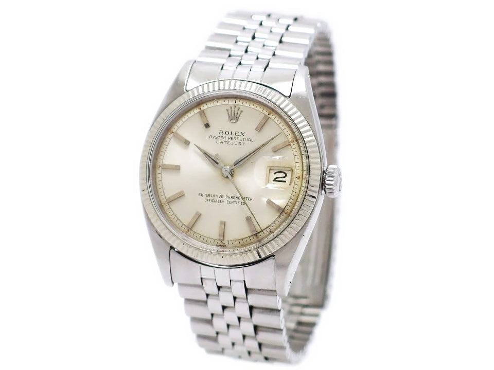 ロレックス デイトジャスト Ref.1601 アルファ針 Cal.1560 自動巻 OH済 ロレックス純正ブレス 1961年製 Rolex