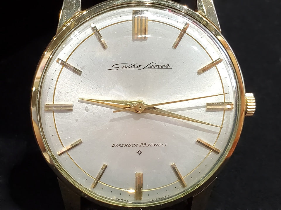 セイコー ライナー J15007E 14KGF Cal.3140 23石 手巻 OH済 昭和37年頃 Seiko