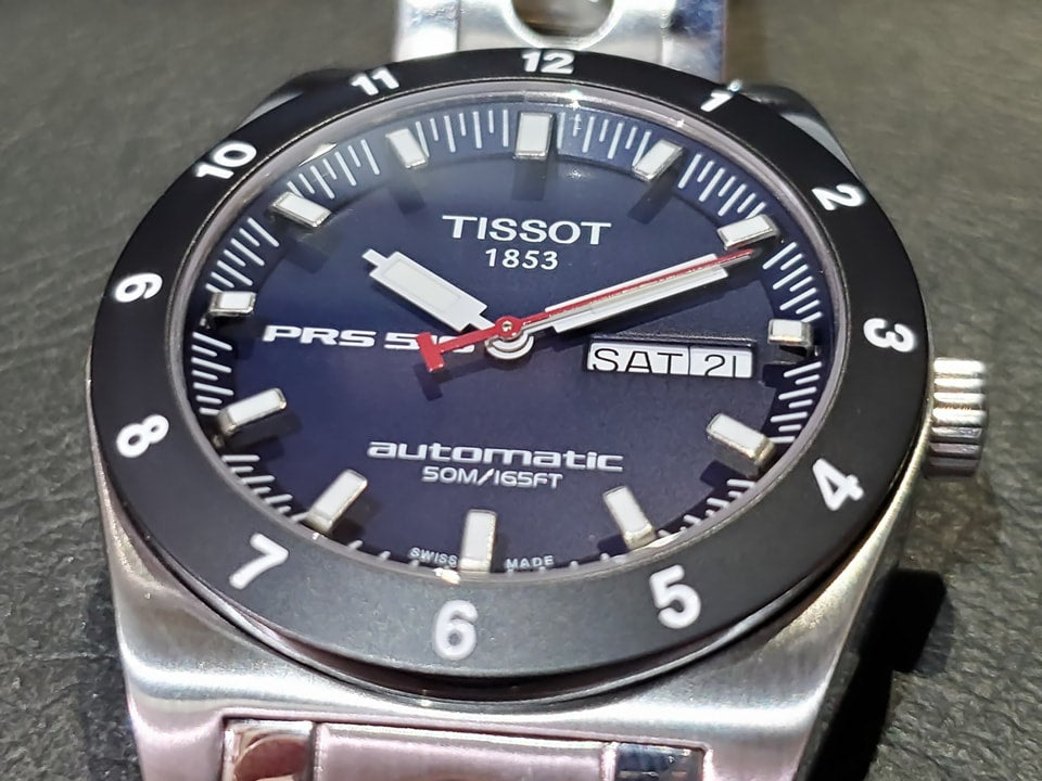 ティソ PRS516 デイデイト T91.1.483.41 ネイビー文字盤 自動巻 2005年購入 USED　TISSOT