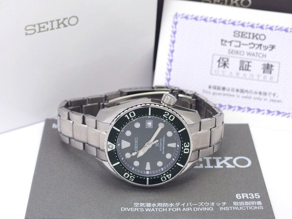 セイコー プロスペックス ダイバースキューバ 200m グリーン文字盤 SBDC081 6R35-00A0 自動巻 2019年頃 USED Seiko