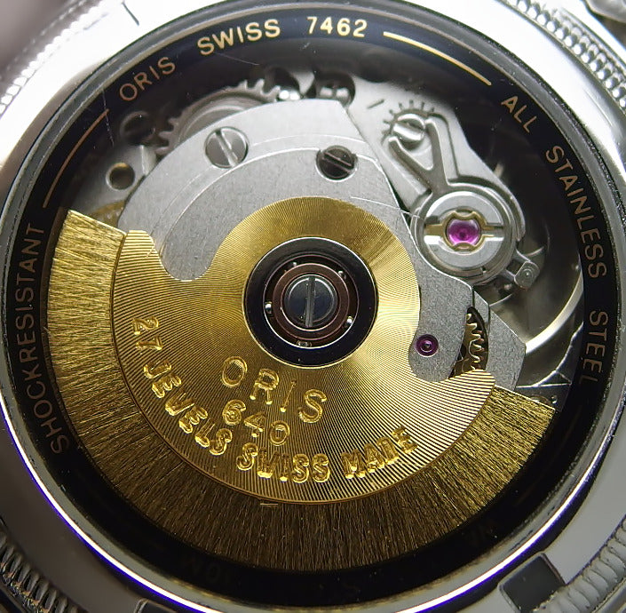 オリス ポインターデイト スモールセコンド 33mm Ref.640-7462 自動巻 OH済 USED