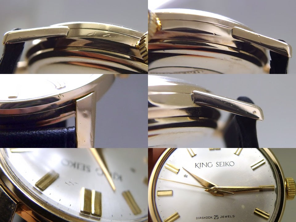 キングセイコー J14102 1st AD文字盤 14K金張り 25石 手巻 OH済 昭和37年/1962年製 Seiko