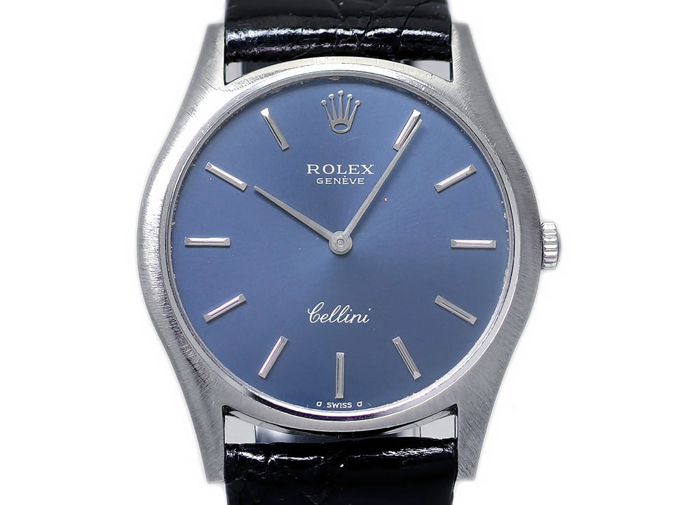 ロレックス チェリーニ Ref.3804 18Kホワイトゴールド Cal.1600 手巻 OH済 純正尾錠 1971年製 Rolex
