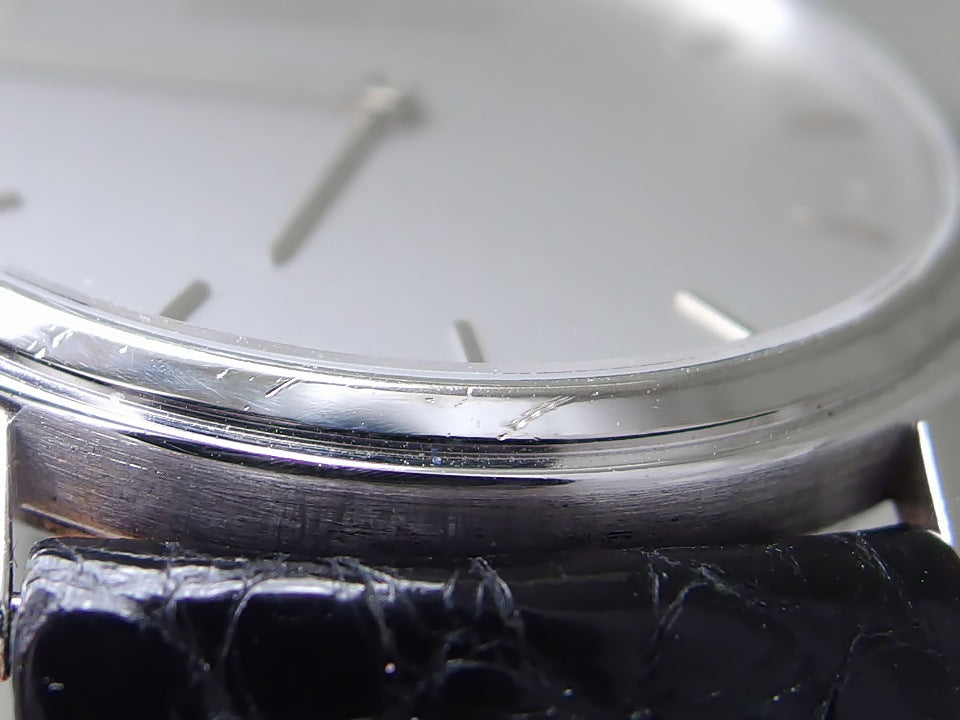 オーデマピゲ 18Kホワイトゴールド ラウンドケース 31mm Cal.2612 クオーツ 純正金尾錠 メンズ USED Audemars Piguet