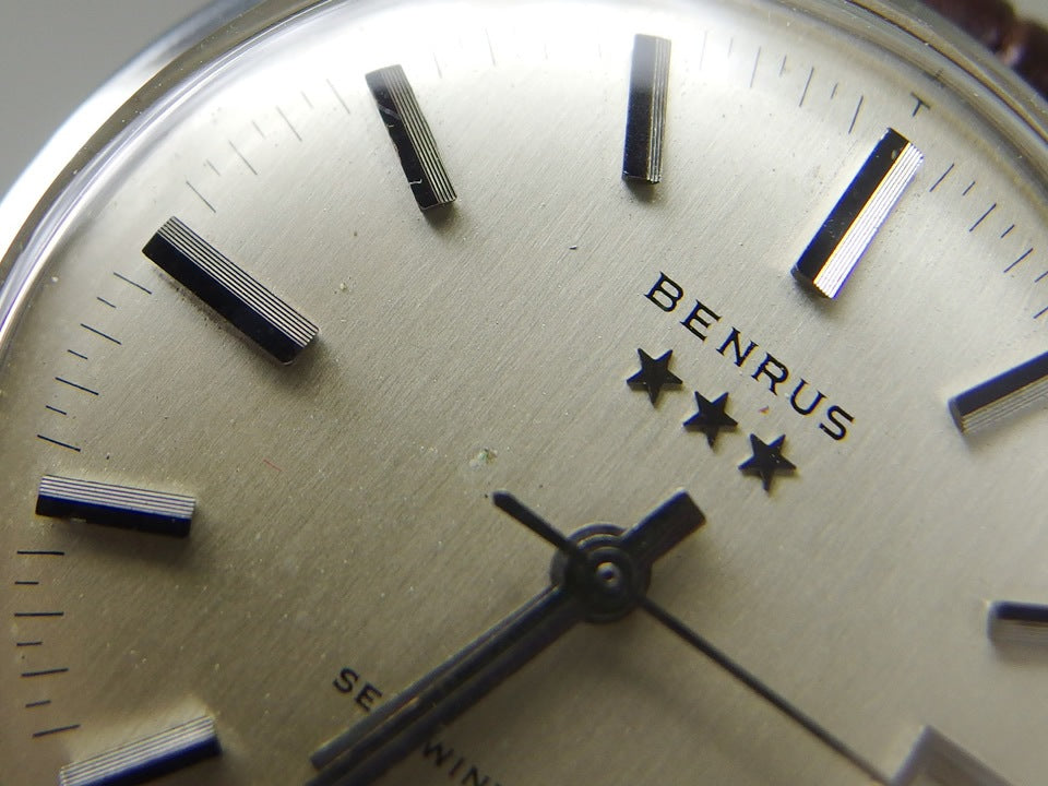 Benrus Calendar One-Piece Case Cal.FE2D2 (ETA2452) Automatic OH Serviced 1960s