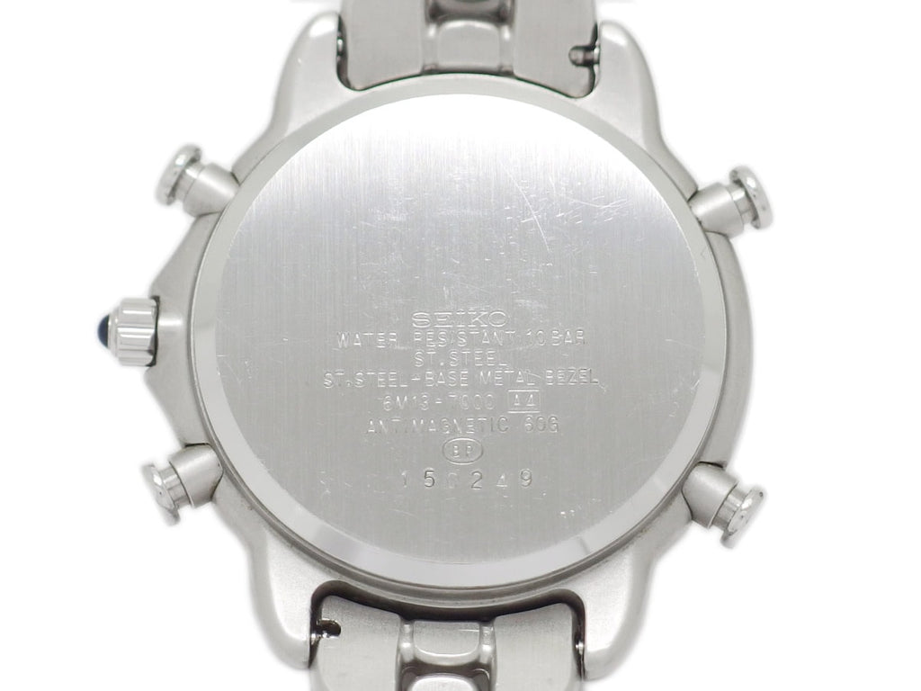 セイコー プレザージュ パーペチュアルカレンダー 6M13-7000 クオーツ 取扱説明書付き USED Seiko