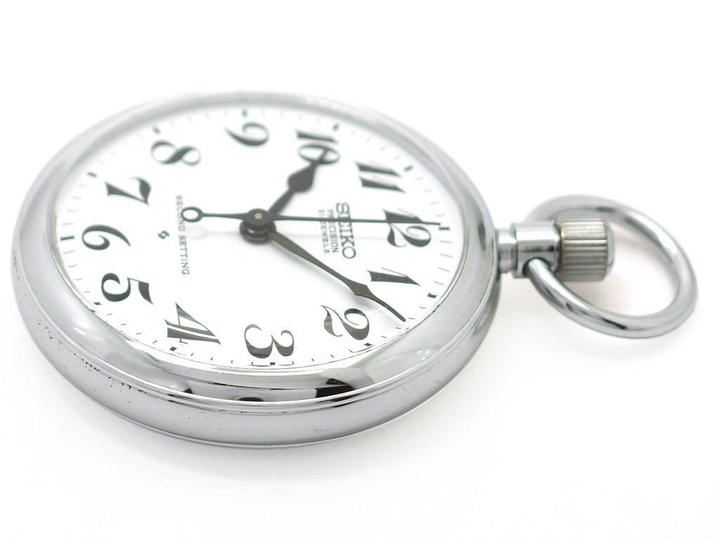 セイコー プレシジョン 懐中時計 6110-0010 Cal.6110A 21石 手巻 OH済 昭和47年/1972年製 Seiko