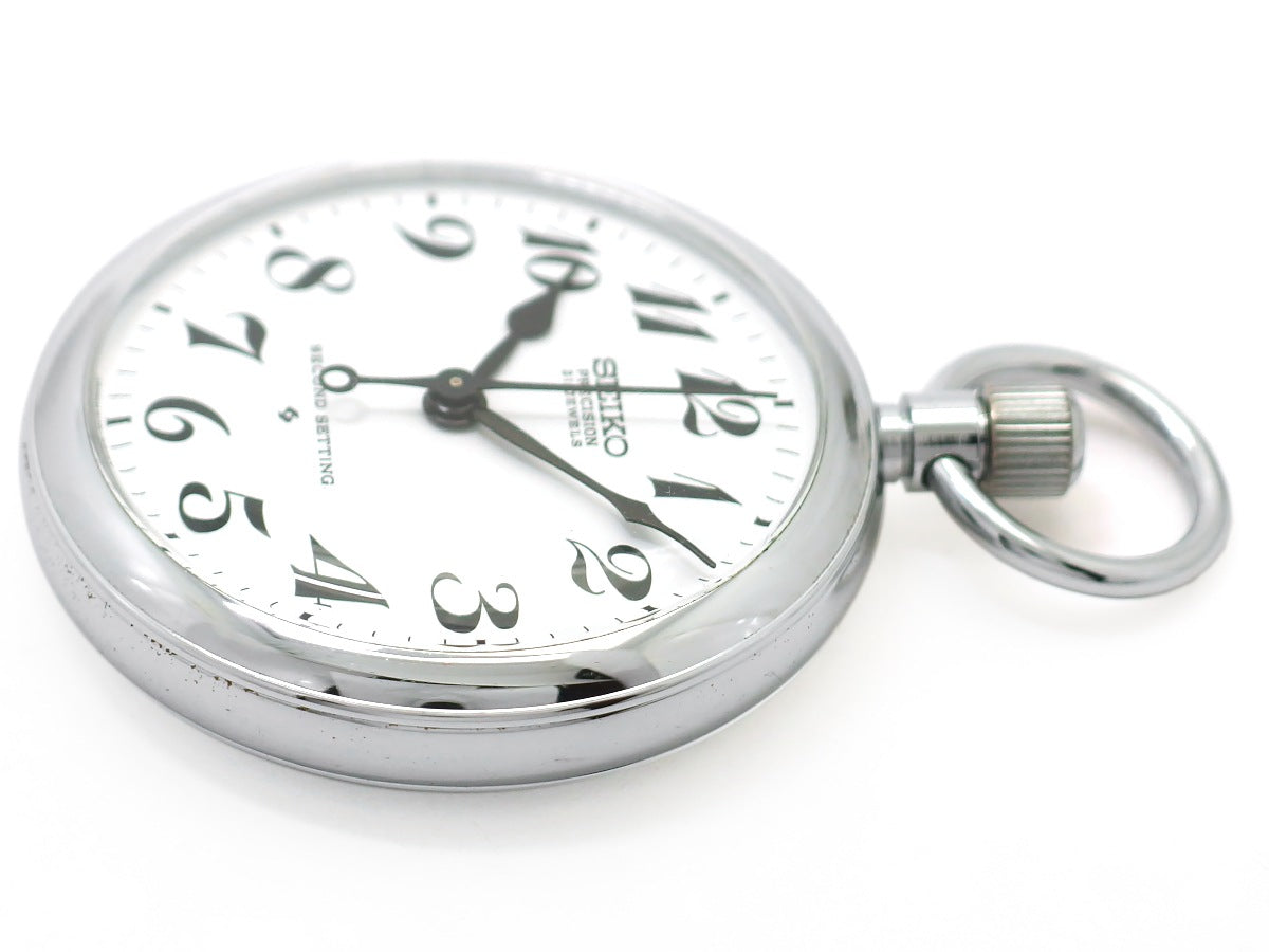 セイコー プレシジョン 懐中時計 6110-0010 Cal.6110A 21石 手巻 OH済 昭和47年/1972年製 Seiko