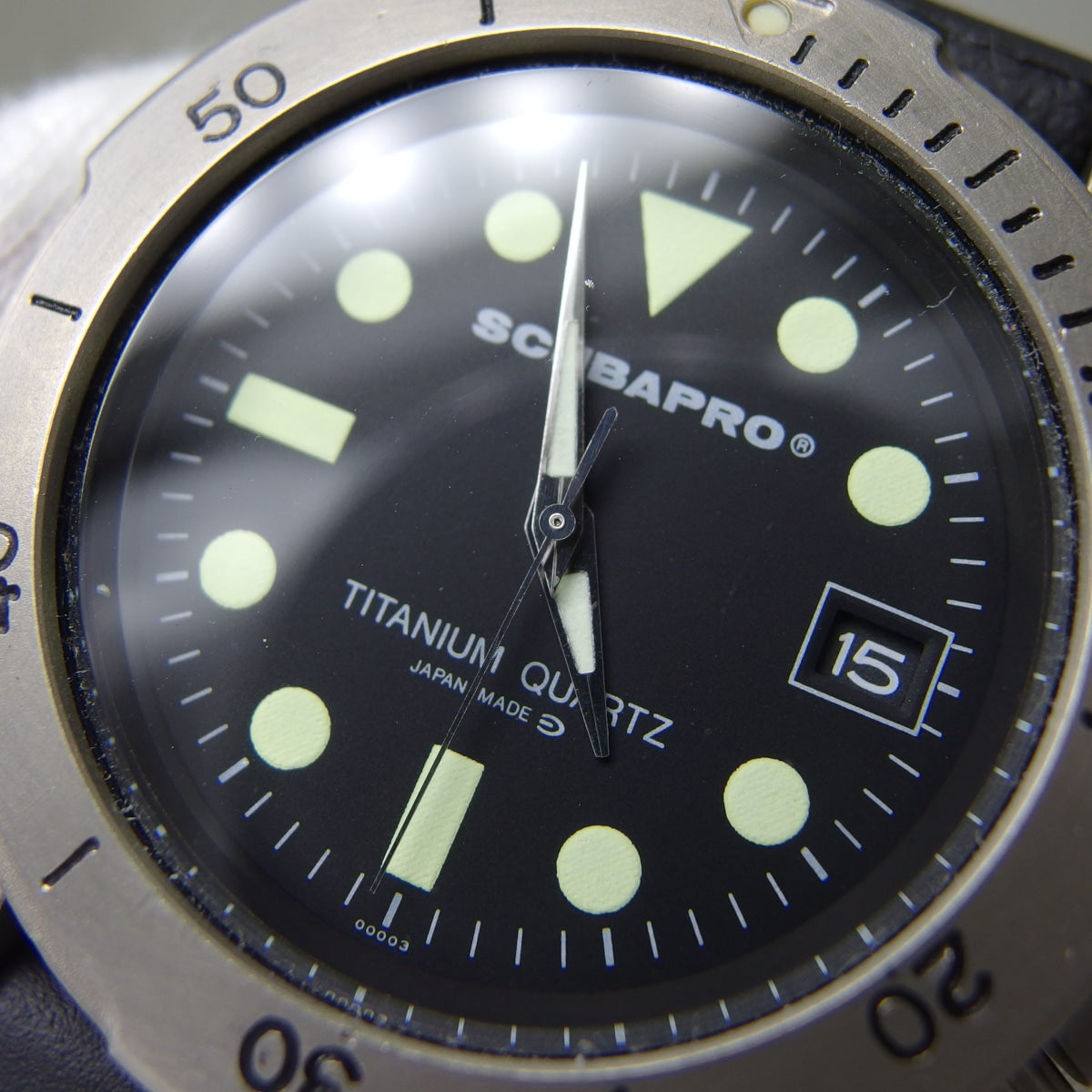 スキューバプロ N0876 39mm チタニウムケース 日本製 クオーツ USED SCUBAPRO