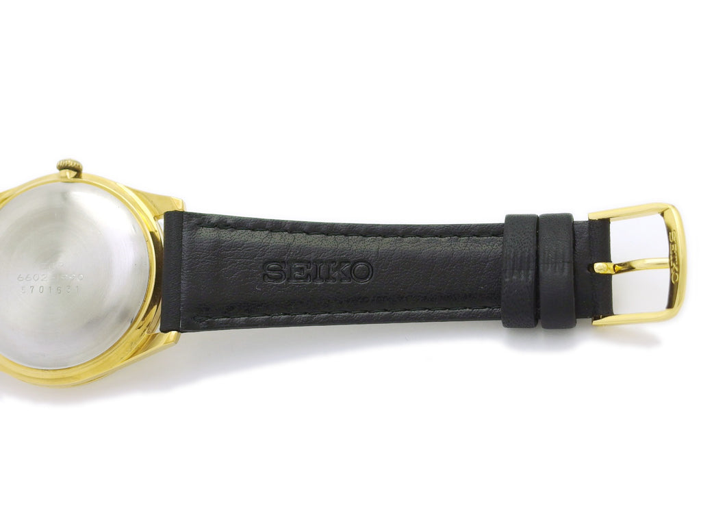 セイコー スポーツマン17 6602-1990 金メッキ Cal.6602B 17石 手巻 OH済 昭和40年/1965年製 Seiko