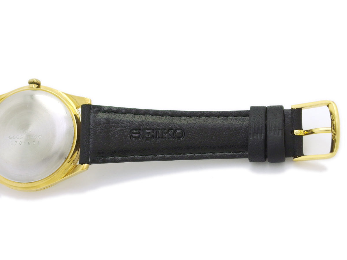 セイコー スポーツマン17 6602-1990 金メッキ Cal.6602B 17石 手巻 OH済 昭和40年/1965年製 Seiko