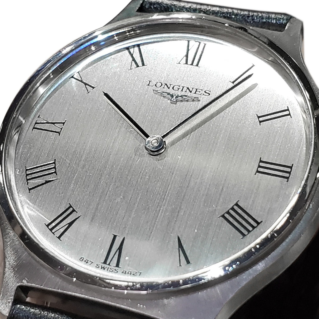 ロンジン Ref.4427.1 薄型ケース ローマインデックス Cal.L847.4 17石 手巻 OH済 1976年製
