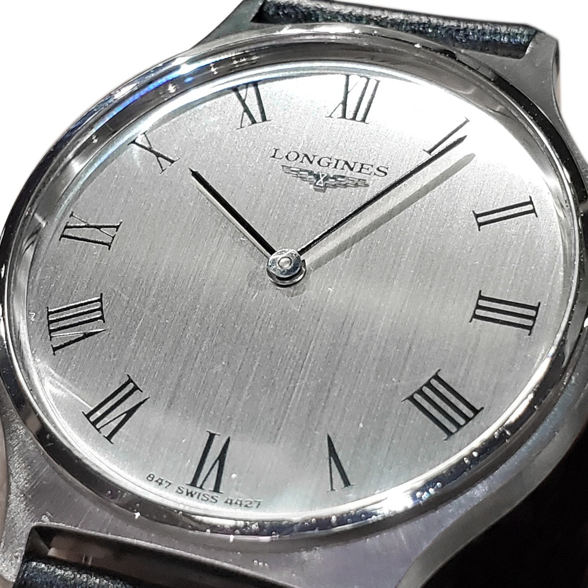 ロンジン Ref.4427.1 薄型ケース ローマインデックス Cal.L847.4 17石 手巻 OH済 1976年製