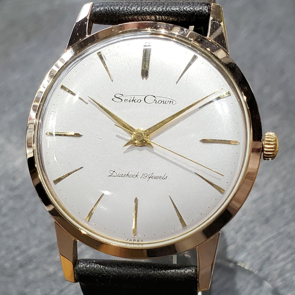 セイコー クラウン J14040 金メッキ 35mm Cal.560 19石 手巻 OH済 昭和34年/1959年製 Seiko