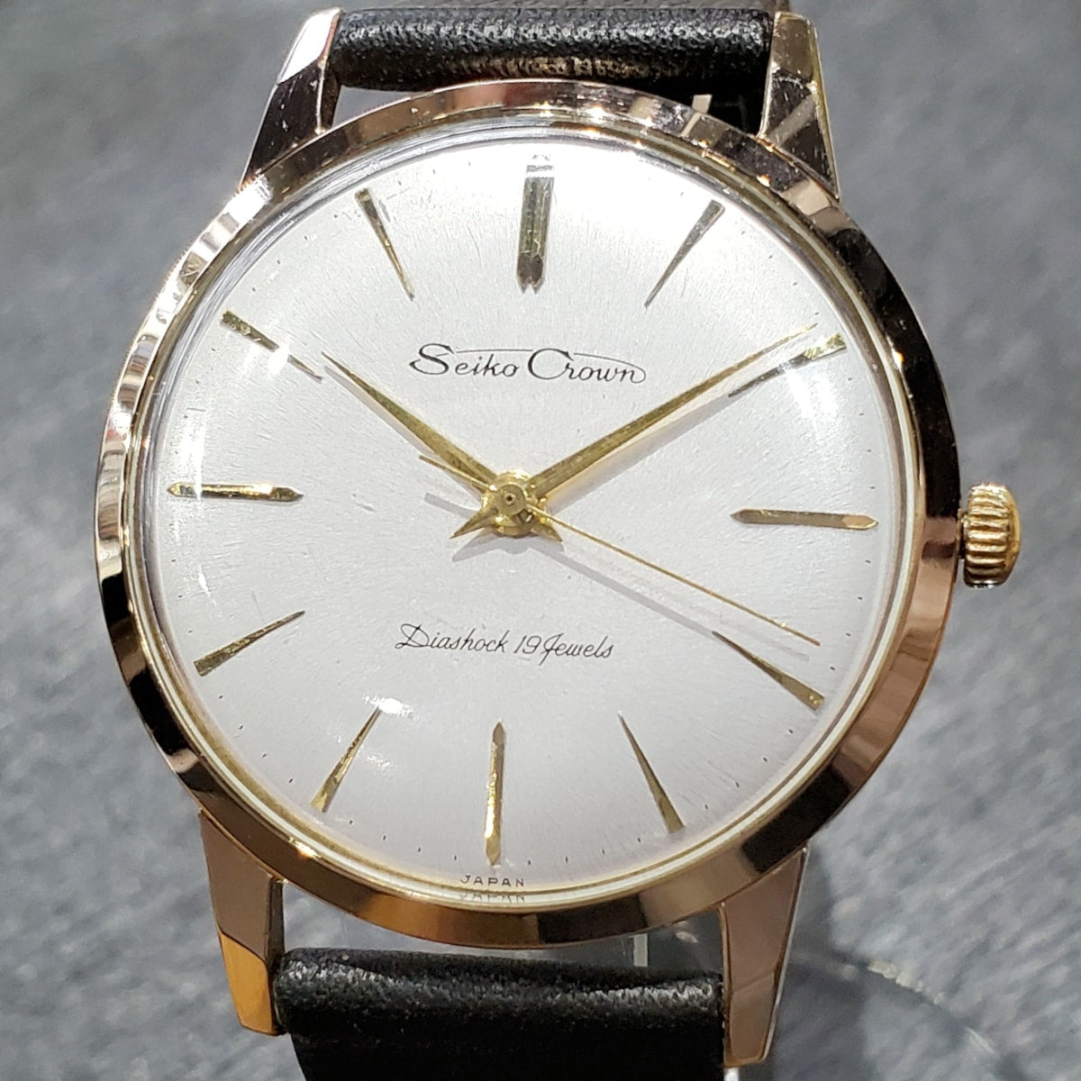 セイコー クラウン J14040 金メッキ 35mm Cal.560 19石 手巻 OH済 昭和34年/1959年製 Seiko