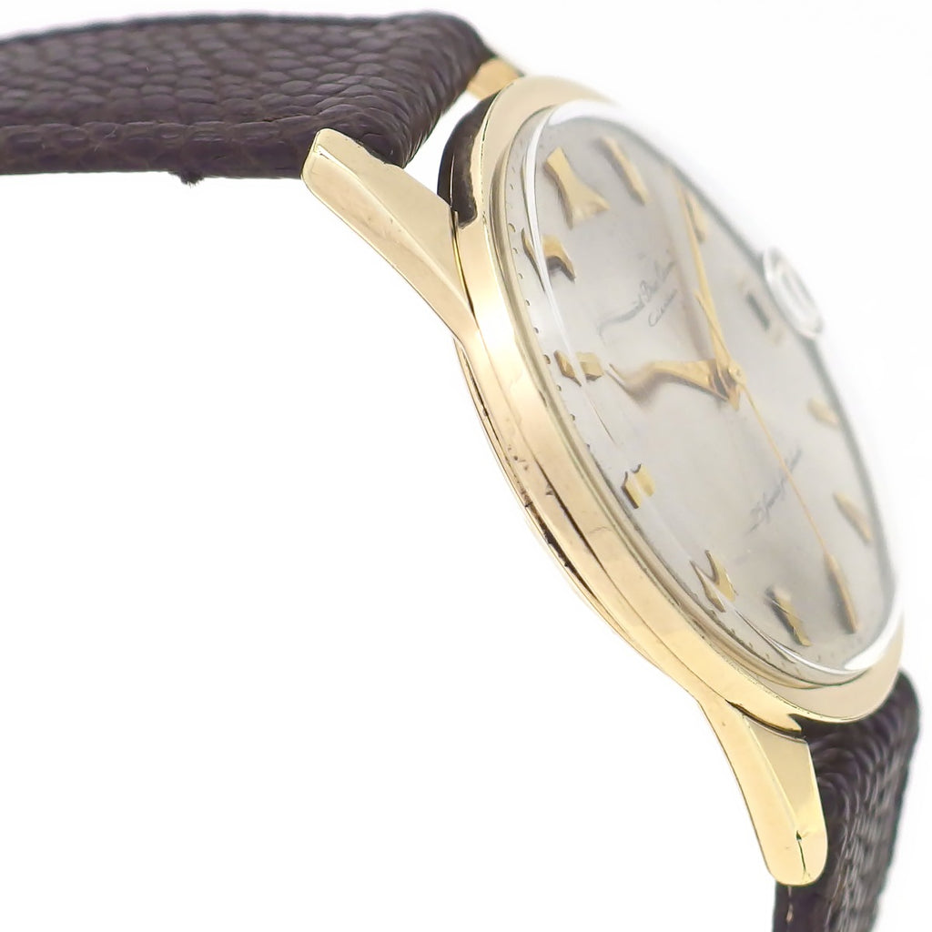Grand Prix Orient Calendar S84063, 14K Gold Filled, 35.2mm, 25 Jewels, Manual Winding, Overhauled, Circa 1961