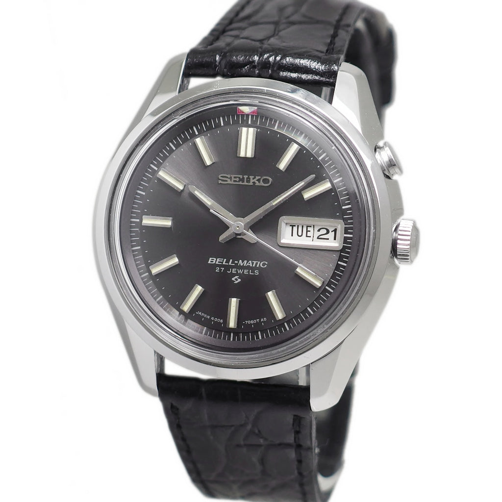 セイコー ベルマチック デイデイト 4006-7010 グレー文字盤 自動巻 OH済 昭和42年/1967年製 Seiko