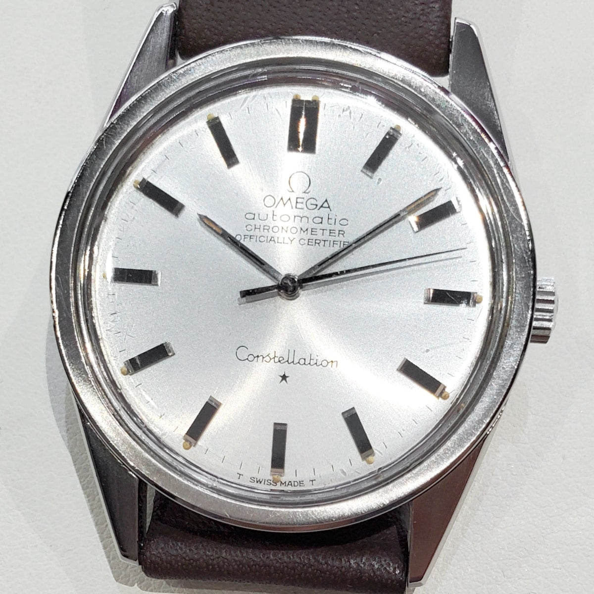 オメガ コンステレーション 167.021 33mm ノンデイト 純正尾錠 Cal.712 自動巻 OH済 1968年製