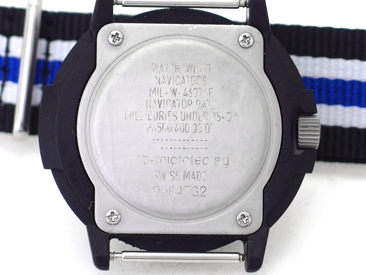 トレーサー TYPE6 Black P6500.400.33.01 スイス製 クオーツ USED