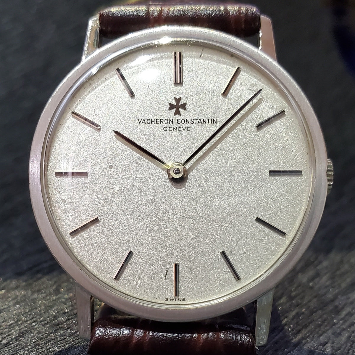 バセロンコンスタンチン 18金無垢ホワイトゴールド WG Ref.7811 Cal.1014 手巻 OH済 1970年代