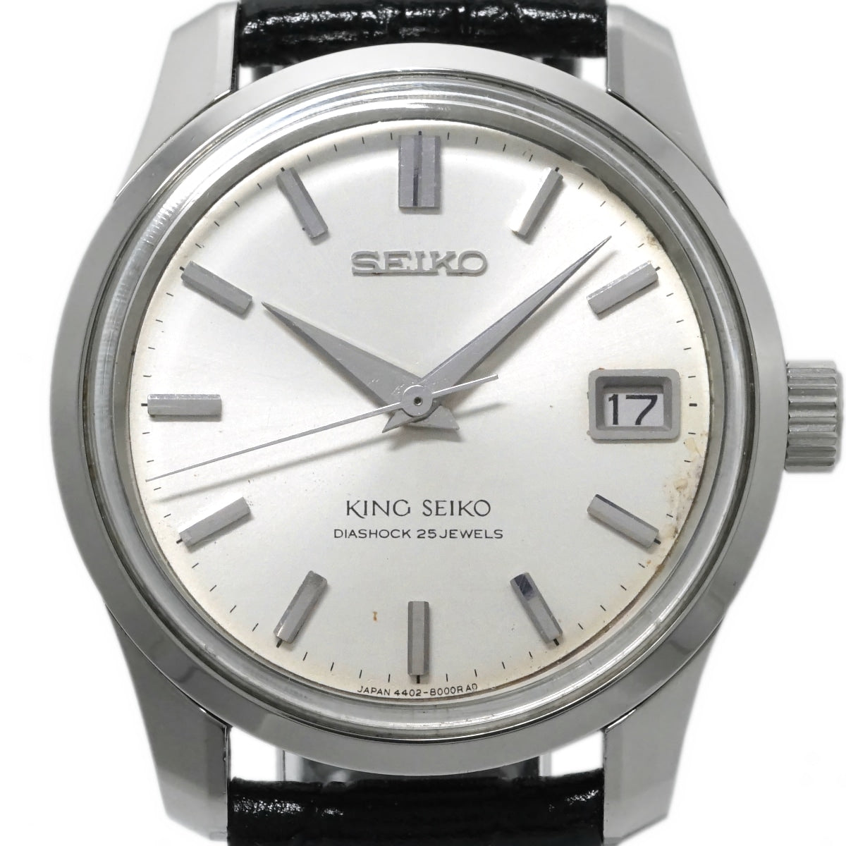 キングセイコー 4402-8000 44KSデイト 前期型 盾メダリオン 手巻 OH済 昭和40年/1965年製 Seiko