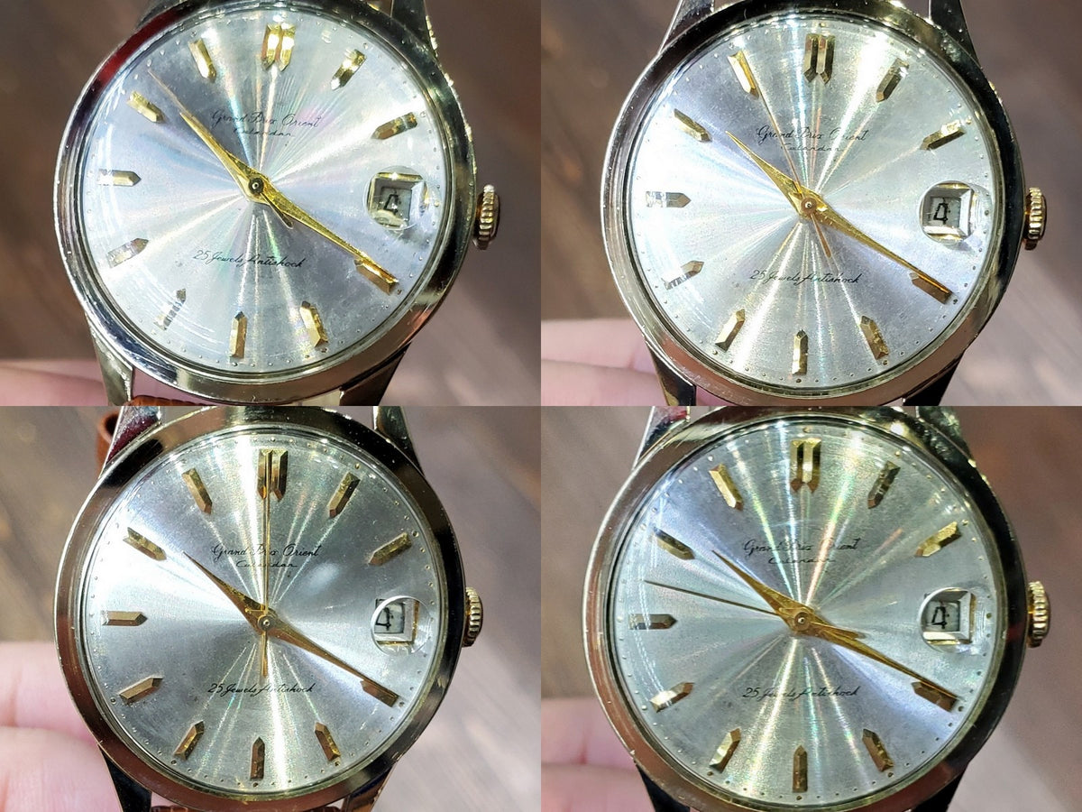 グランプリオリエント カレンダー S84063 14金張り 25石手巻 OH済 1961年頃