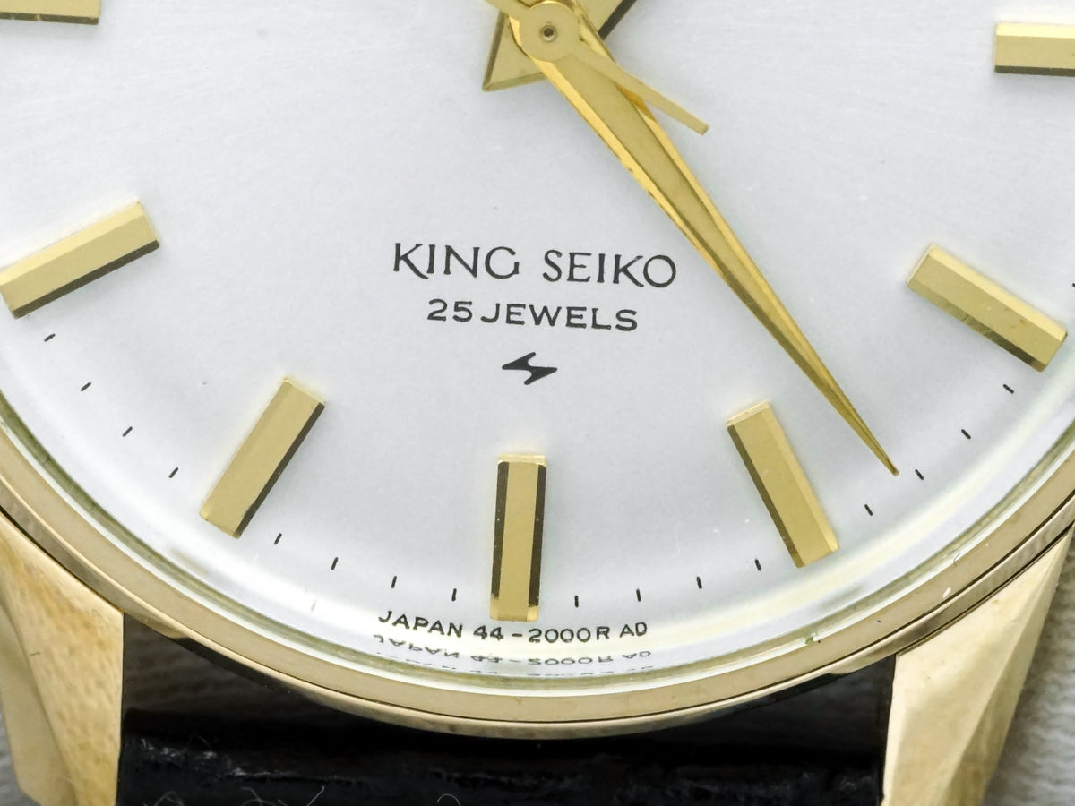 King Seiko Second Model Late Period 44-2000 Gold-Plated SEIKO Medallion Cal.44A Manual-Wind, Serviced, Manufactured in 1968 (Showa 43)