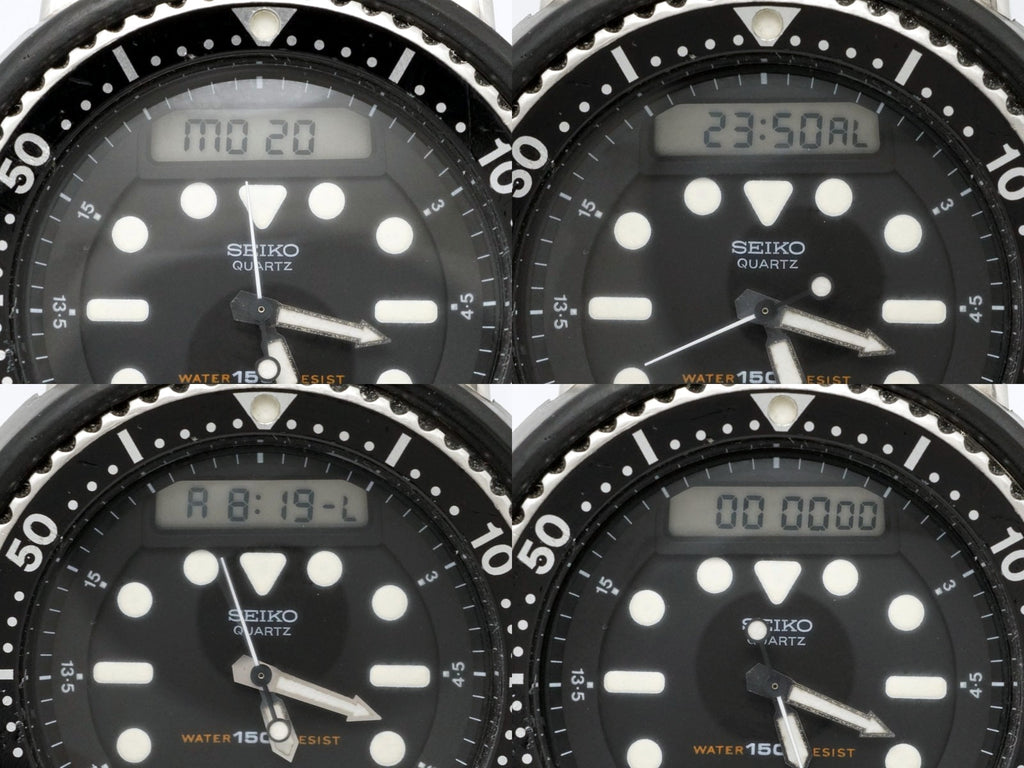 セイコー 150mダイバーズ H558-5000 ハイブリッド表示 クオーツ 昭和58年/1983年製 Seiko