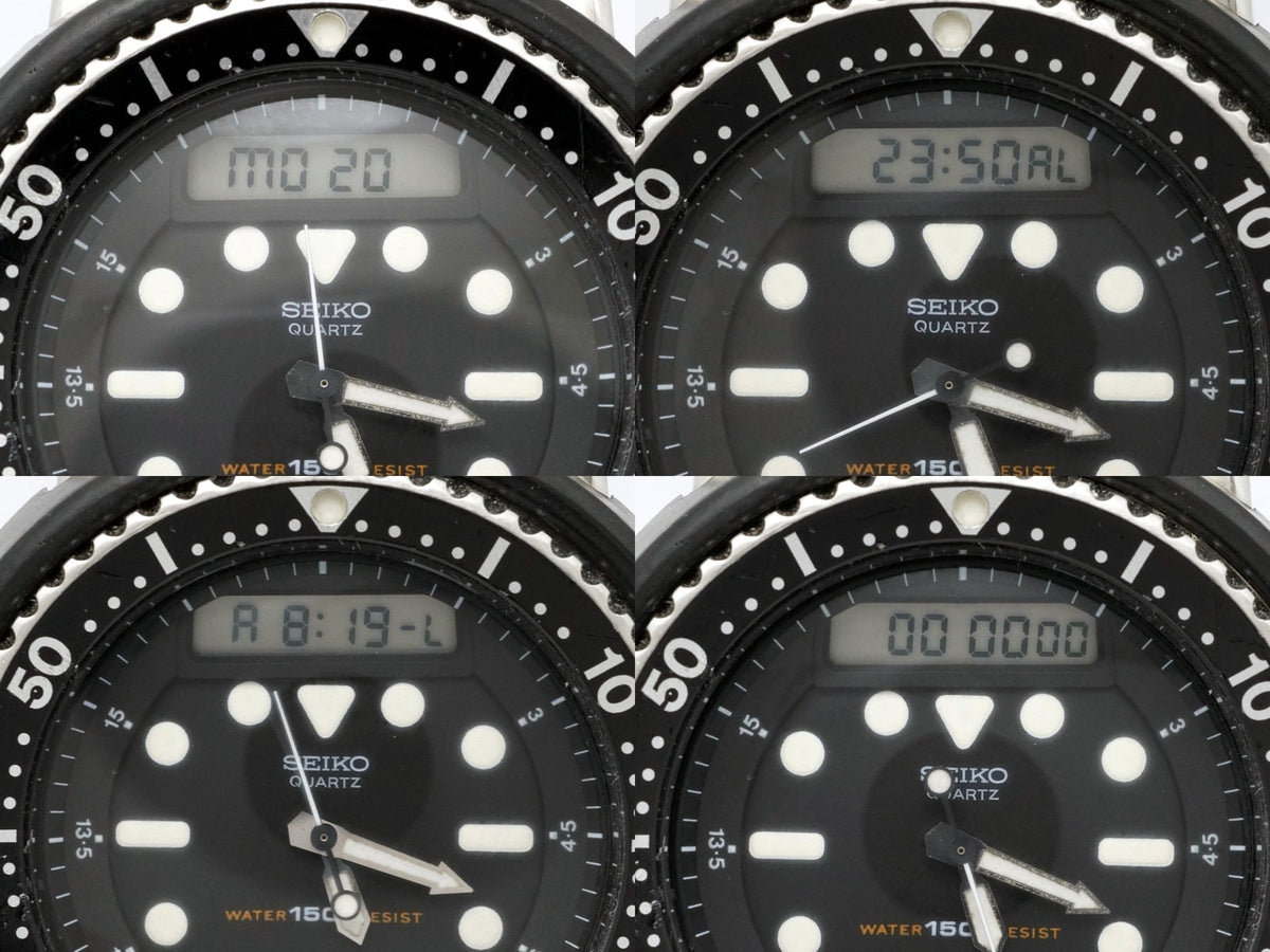 セイコー 150mダイバーズ H558-5000 ハイブリッド表示 クオーツ 昭和58年/1983年製 Seiko