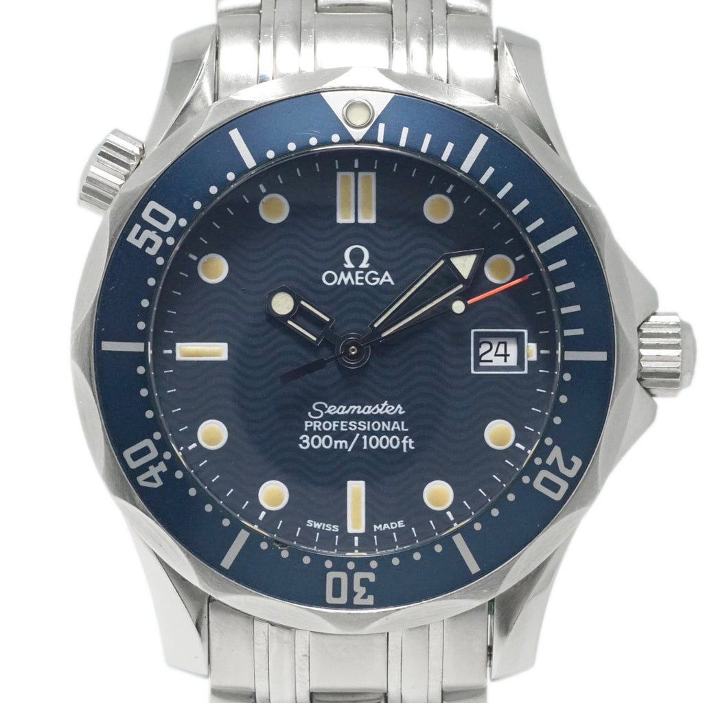 オメガ シーマスター プロフェッショナル 300m 2561.80 青 ミドルサイズ 36mm クオーツ 1995年製 USED Omega
