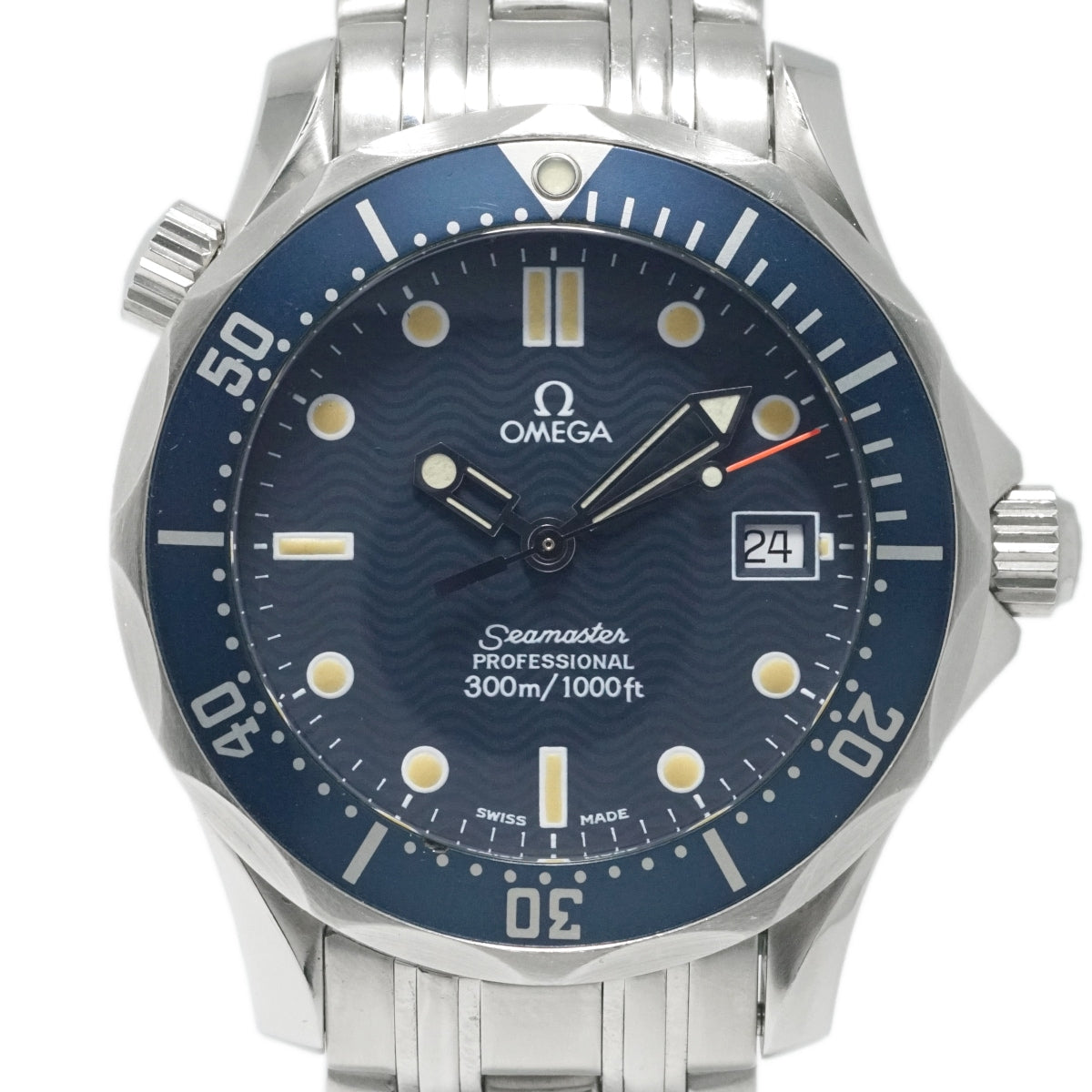 オメガ シーマスター プロフェッショナル 300m 2561.80 青 ミドルサイズ 36mm クオーツ 1995年製 USED Omega