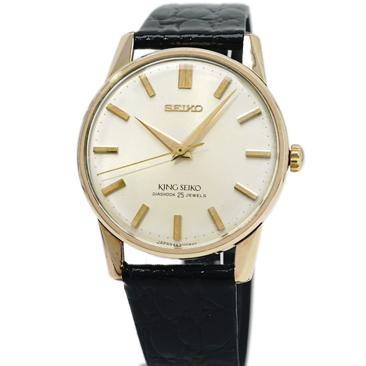 キングセイコー セカンドモデル 44-2000 金張り 盾メダリオン 手巻 OH済 昭和41年/1966年製