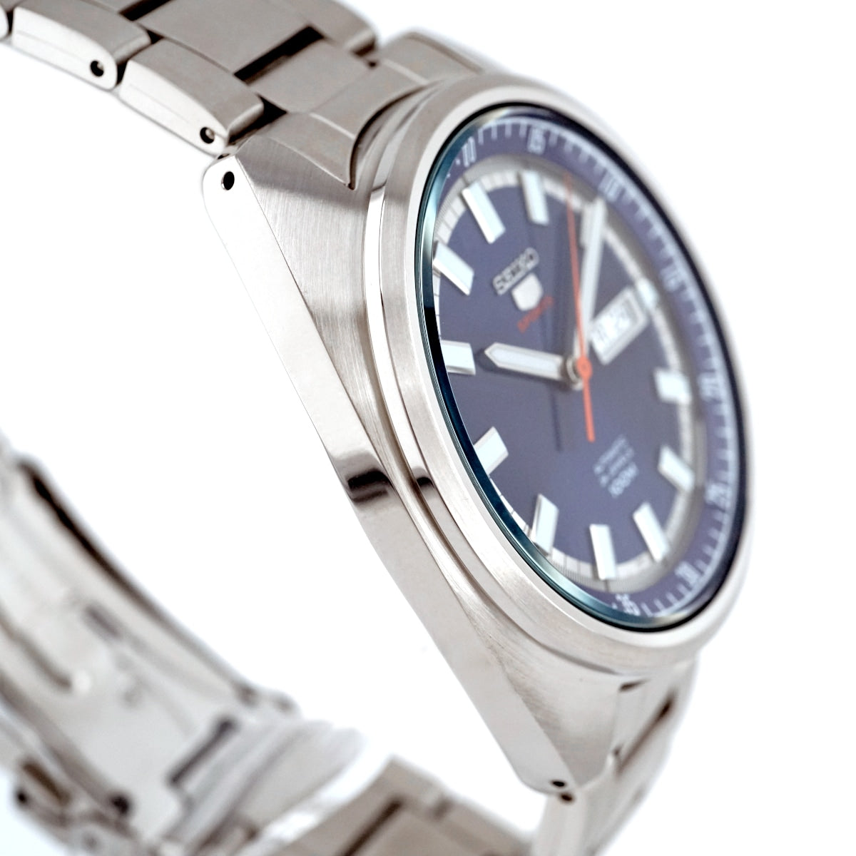 セイコー ５スポーツ メカニカル ブルー文字盤 4R36-05Y0 逆輸入 自動巻 USED Seiko