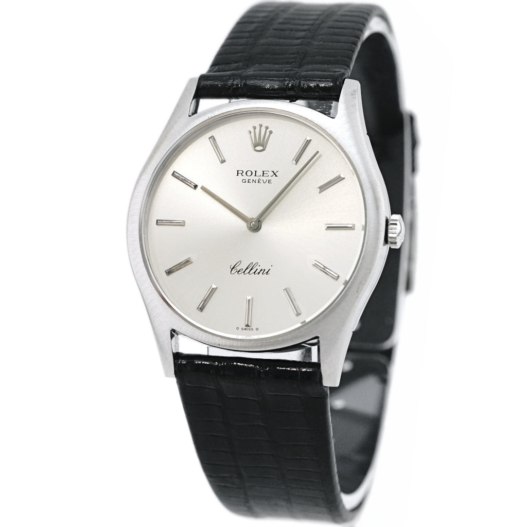 ロレックス チェリーニ Ref.3804 18Kホワイトゴールド Cal.1601 手巻 OH済 純正尾錠 1974年製 Rolex