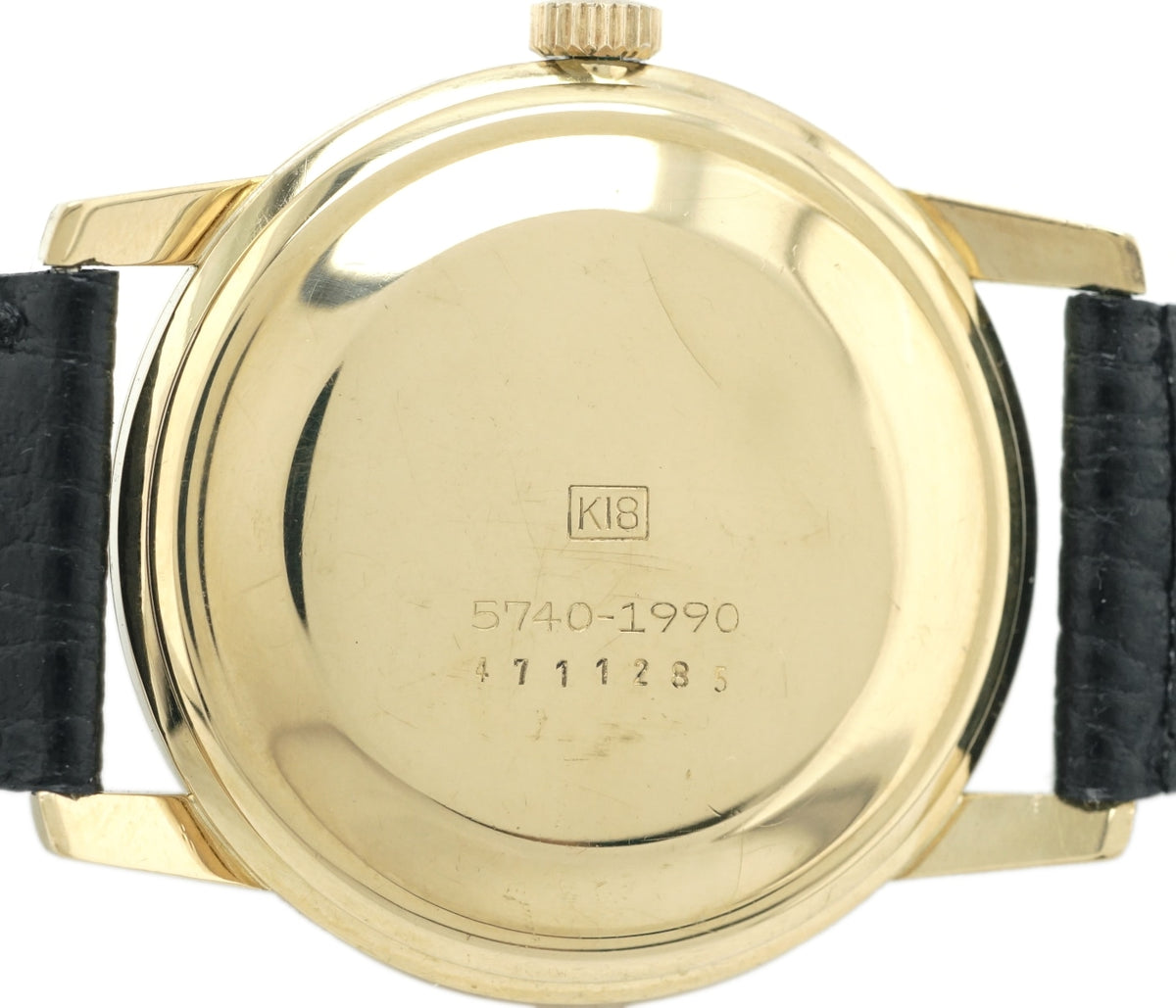 Seiko Lord Marvel Solid 18K Gold Ref. 5740-1990 with Original Buckle and Box, Cal. 5740A Hand-wound, Overhauled, Made in 1964