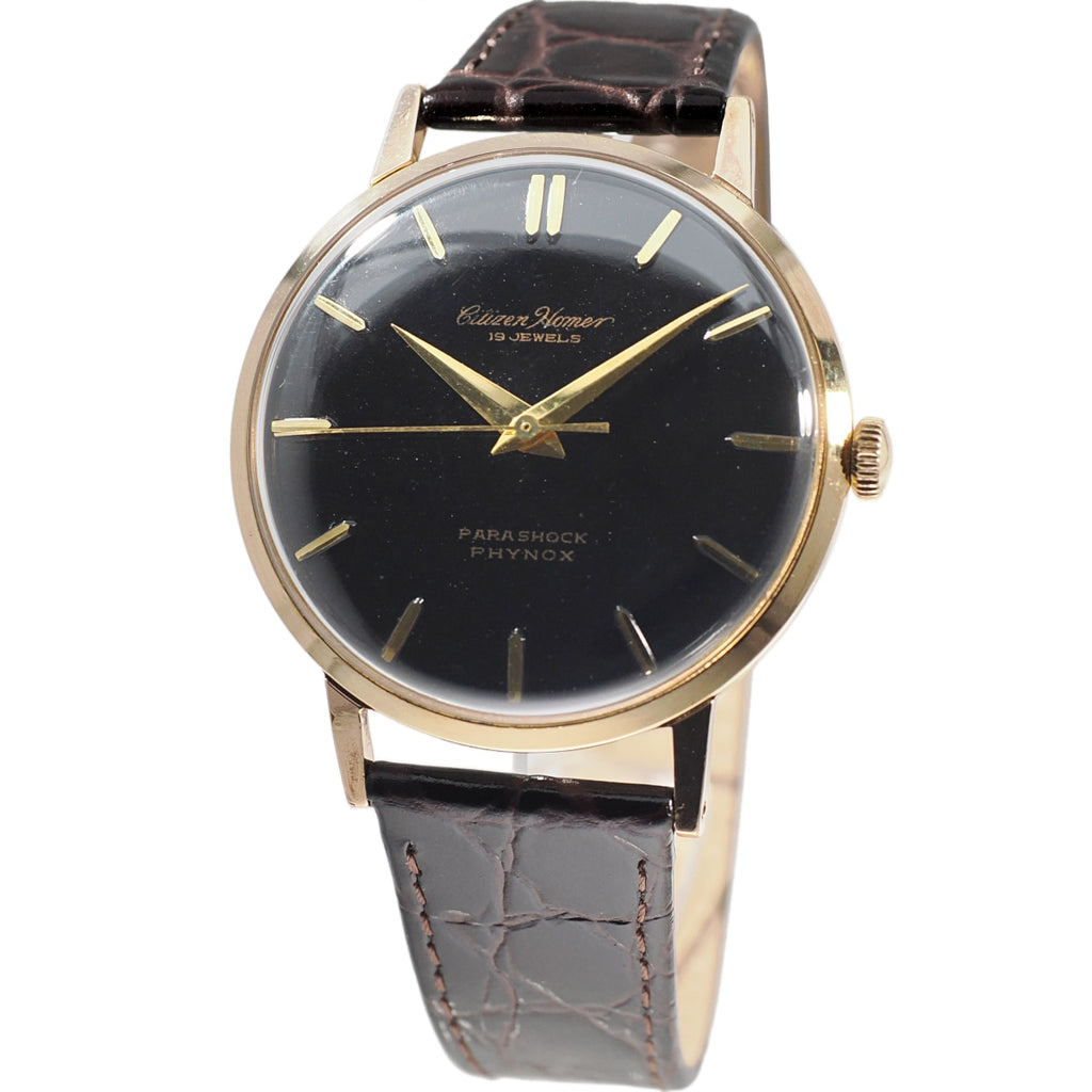 シチズン ホーマー H0150801 金メッキ 19石 手巻 OH済 昭和38年/1963年製 Citizen