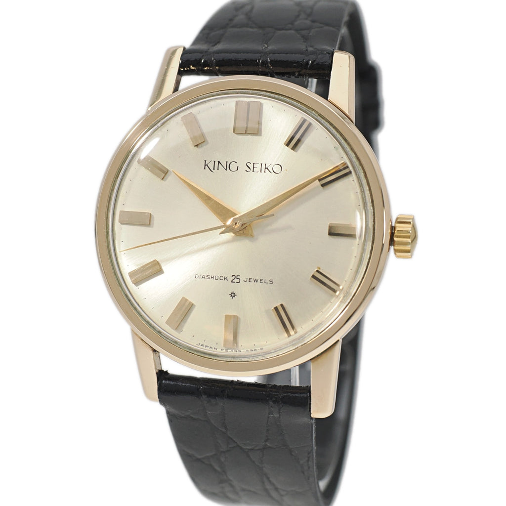キングセイコー J14102E 1st SD文字盤 14金張り 25石 手巻 OH済 昭和36年/1961年製 King Seiko