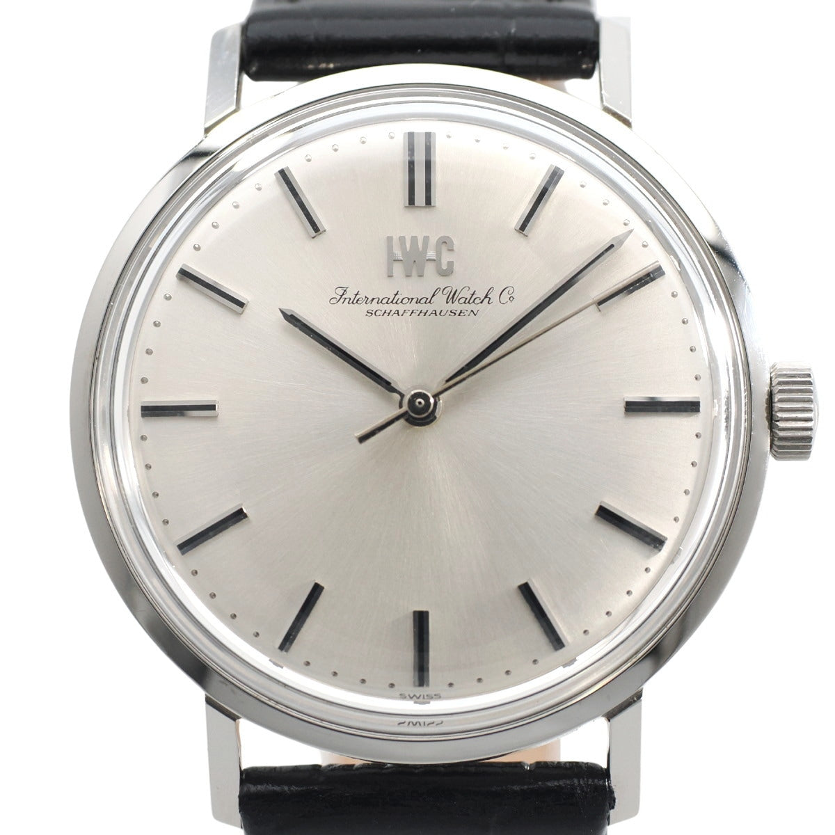 IWC ラウンドケース 純正箱・保証書付き 純正尾錠 Cal.89 手巻き OH済 1977年製