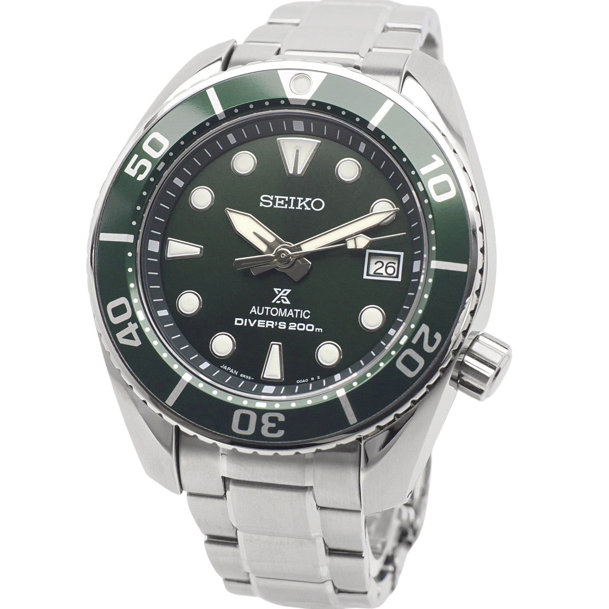 セイコー プロスペックス ダイバースキューバ 200m グリーン文字盤 SBDC081 6R35-00A0 自動巻 2019年製 USED Seiko