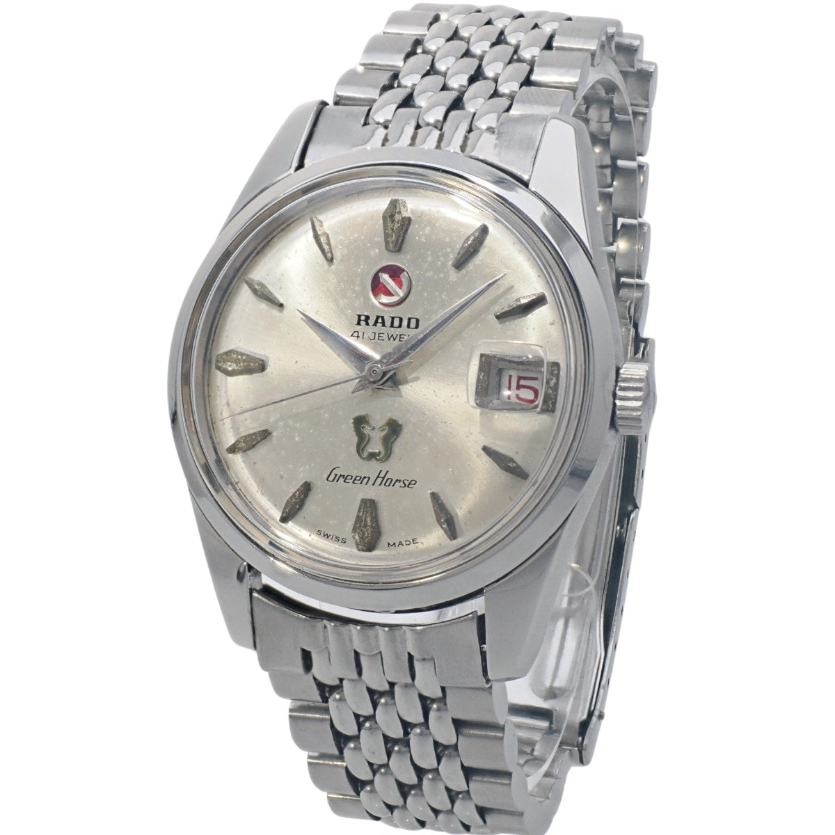 ラドー グリーンホース 41石 Ref.11657/1 金色ムーブメント 自動巻 OH済 1970年代 Rado
