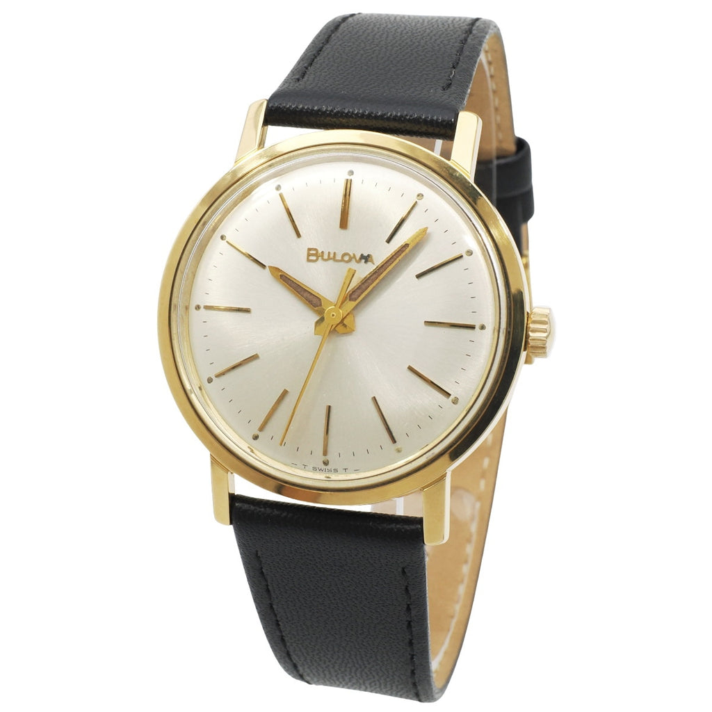 ブローバ 485-1 金メッキケース センターセコンド Cal.11ALC 17石 手巻 OH済 M8 1968年製 BULOVA